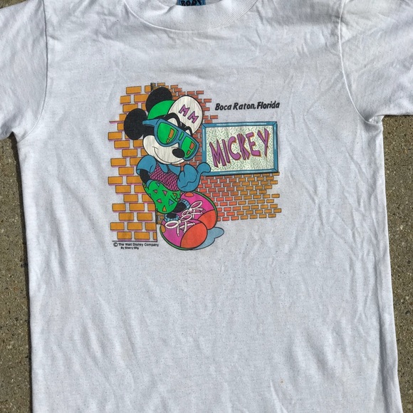 VINTAGE DISNEY MICKEY MOUSE T SHIRT SMALL WHITE - Picture 5 of 7